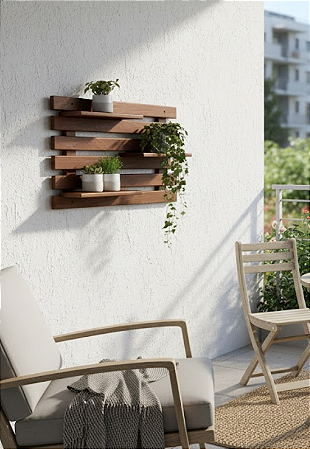 Floreira Madeira Rústica Não é Segredo Marrom 60x54