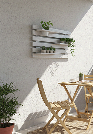 Floreira Madeira Rústica Não é Segredo Branco 90x54