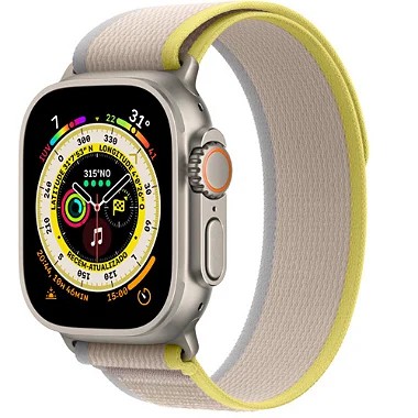 Apple Watch Ultra Celular 49mm Titânio Pulseira Amarelo-bege - Top  Smartphones