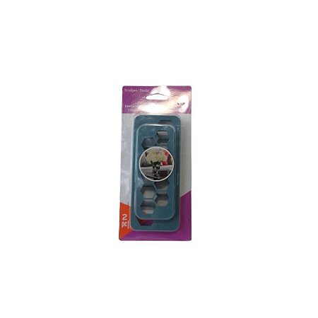 Cortadores Plásticos Hexagonais p/ Clay (Blister com 2 Un)