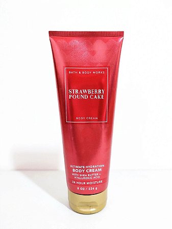 Body Cream - Strawberry Pound Cake - Bath & Body Works