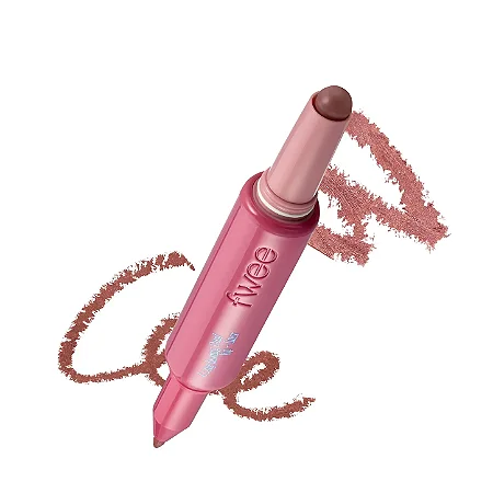 Long-Lasting Dual Coloring Stick Lip+Liner - Cor 02 Lip Service | Fwee