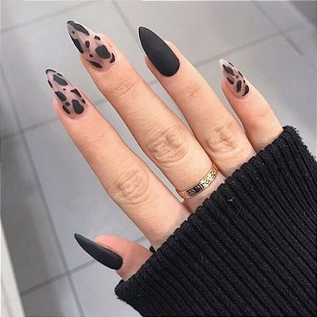 unhas falsas de cobertura completa com cola, estilete preto, marrom, tr