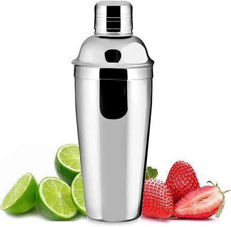 COQUETELEIRA COM DOSADOR EM INOX   500 ml