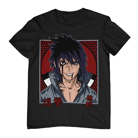 Camisa Camiseta Anime Naruto Sasuke Uchiha - Geek Legend