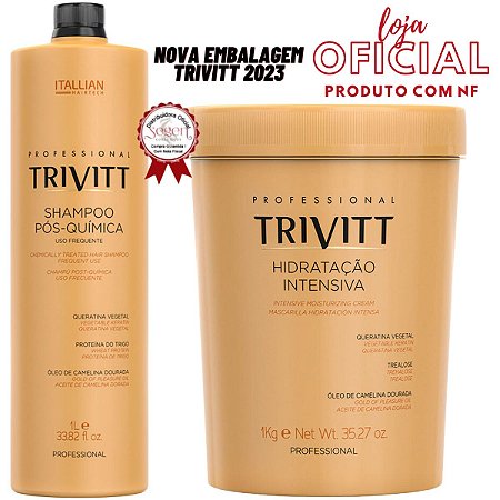 Trivitt Kit Shampoo 1L e Hidratação Intensiva 1kg