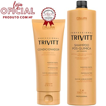 Kit Profissional Trivitt Shampoo 1 Litro e Condicionador 200ml