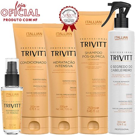 Kit Trivitt Hidratação com O Segredo do cabeleireiro e Reparador de pontas