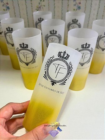 Copo long drink jateado degradê - unidade