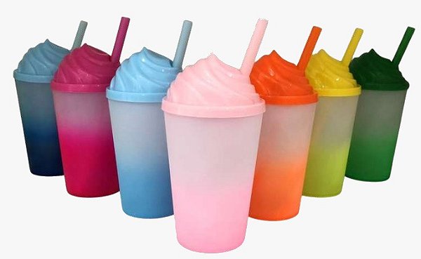 Copo twister com tampa chantilly jateado - unidade