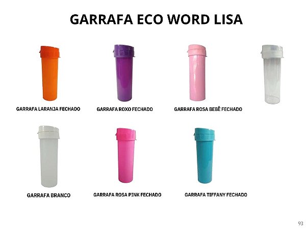 Garrafa eco world lisa - unidade