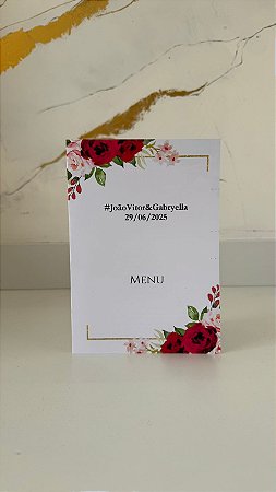 Menu personalizado - 30 unidades