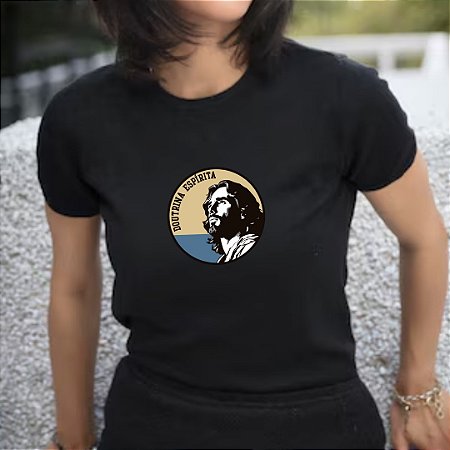 Baby Look Doutrina Espírita Jesus Cristo Preta