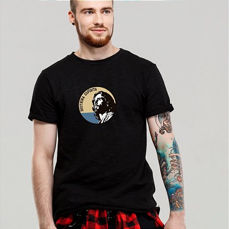 Camiseta Doutrina Espírita Jesus Cristo Preta