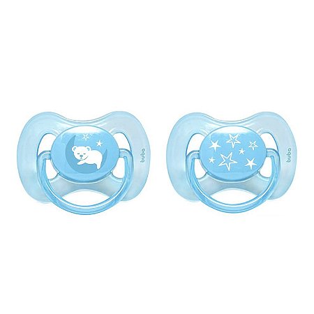 Kit 2 Chupeta para Bebê Ursinho Rosa Comfort Tamanho 2 Buba