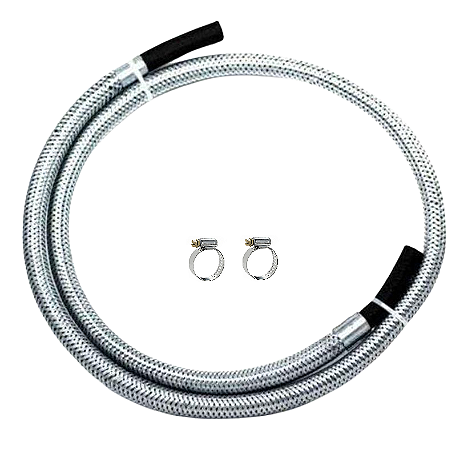 Mangueira Flexível 1 M C/ Malha De Aço P Gás Fogão Cooktop
