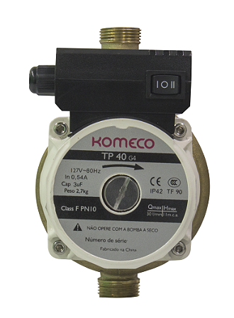 Bomba Pressurizadora De Água Komeco Tp 40 G4 Bronze - 110 V