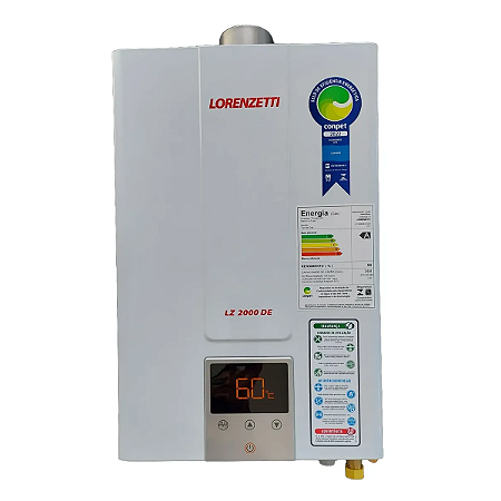 Aquecedor De Água A Gás Lorenzetti Lz 2000 De B 20 Litros Glp