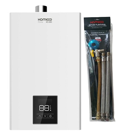 Aquecedor De Água A Gás Komeco Ko 21 D Prime 21 Litros Gn Com Kit Ligação