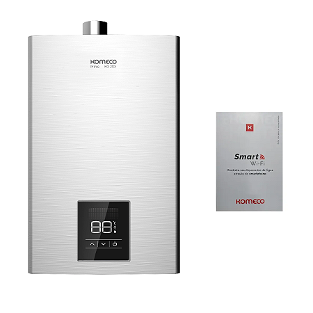Aquecedor Komeco KO 21 DI PRIME WI-FI 21L GLP Inox com Módulo Wi-Fi