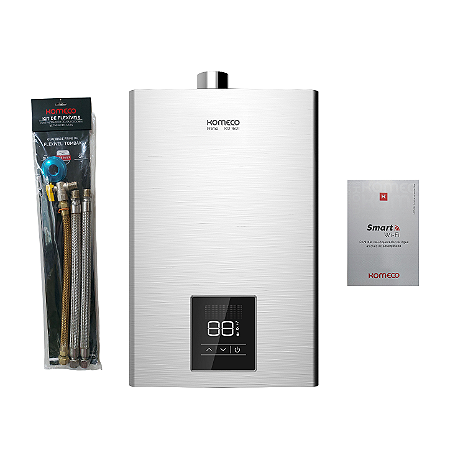 Aquecedor De Água A Gás Komeco Ko 16 Di Prime Com Módulo Wi Fi E Kit Glp