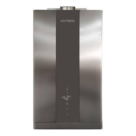 Aquecedor De Água A Gás Komeco Ko 21 Di Digital 21 Litros Inox Glp