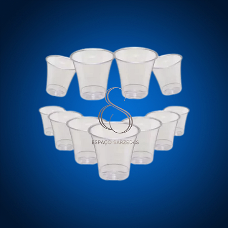 CÁLICE TRANSPARENTE PACOTE COM 1000 UNIDADES