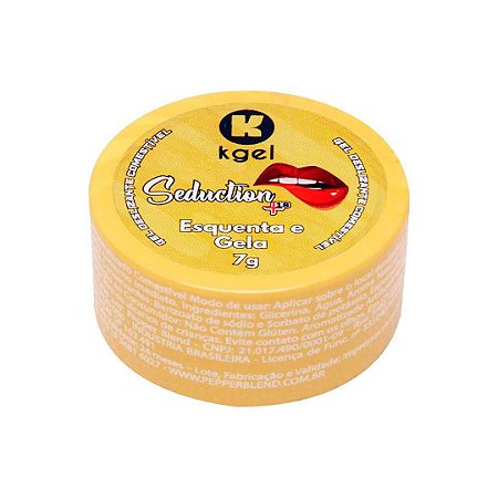 Esquenta E Gela Gel Funcional Seduction 7G Kgel
