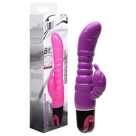 Vibrador Ponto G Duplo Motor 17Cm Sexy Import
