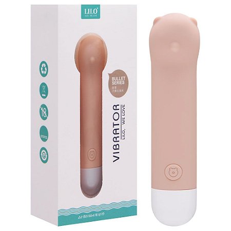 Mini Vibrador Recarregável 10 Vibrações Urso Vipmix