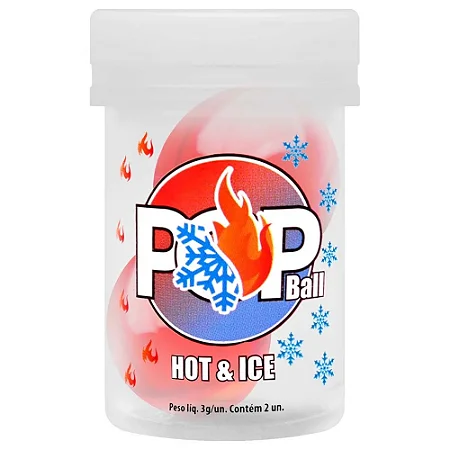 Pop Ball Bolinha Lubrificante Hot Ice Sensual Love