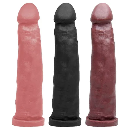 Pênis De Borracha Maciça 28,5 X 5,4Cm Prazer E Cia