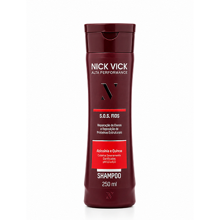 Shampoo S.O.S. Fios Nick Vick Alta Performance 250ml