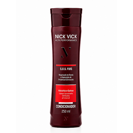 Condicionador S.O.S. Fios Nick Vick Alta Performance 250ml