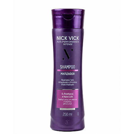 Shampoo Matizador Nick Vick Alta Performance Intense 250ml