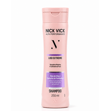 Shampoo Liso Extremo Nick Vick Alta Performance 250ml