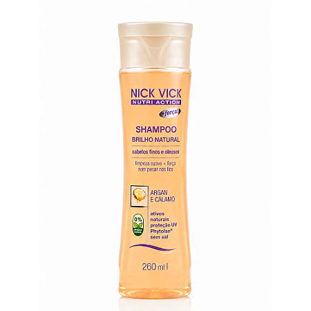 Shampoo Brilho Natural Nick Vick Nutri Action 260ml