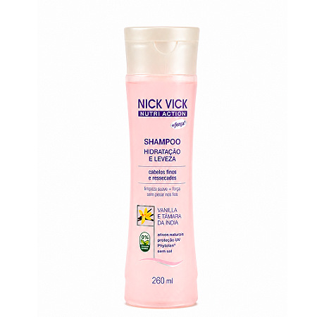 Shampoo Hidratação e Leveza Nick Vick Nutri Action 260ml
