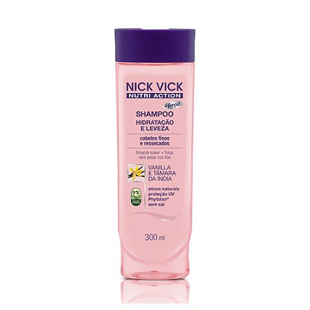 Shampoo Hidratação e Leveza Nick Vick Nutri Action 300ml