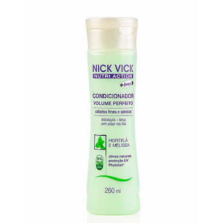 Shampoo Volume Perfeito Nick Vick Nutri Action 260ml