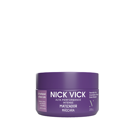 Máscara Matizadora Efeito Platinado Nick Vick Alta Performance 200g