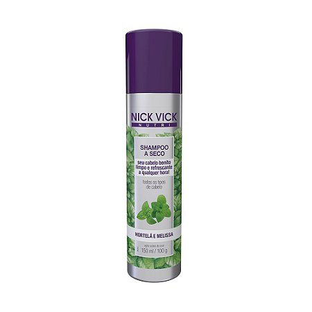 Shampoo a Seco Hortelã e Melissa Nick Vick Nutri 150ml