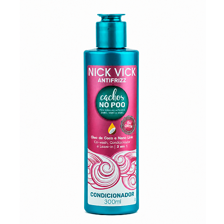 Condicionador Cachos No Poo Nick Vick Antifrizz 300ml