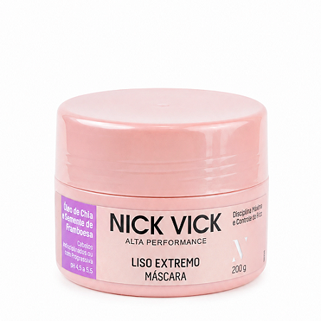 Máscara Liso Extremo Nick Vick Alta Performance 200g