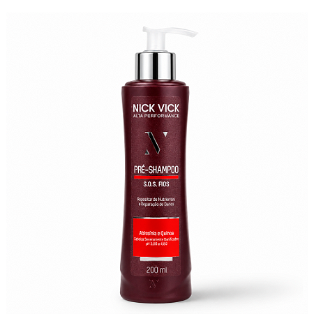 Pré-Shampoo Nick Vick S.O.S. Fios Alta Performance 200ml