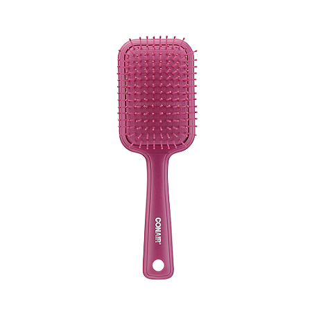 Conair Color Pops Pink Quadrada Escova de Cabelo Almofadada