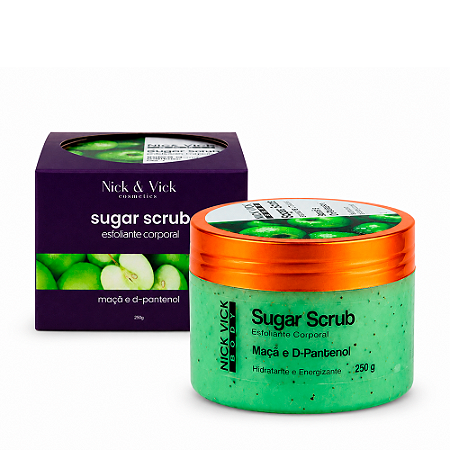 Esfoliante Corporal Nick Vick Sugar Scrub Body Maçã Verde 250g