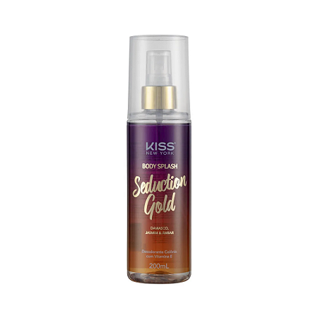 Kiss New York Seduction Gold Body Splash 200ml