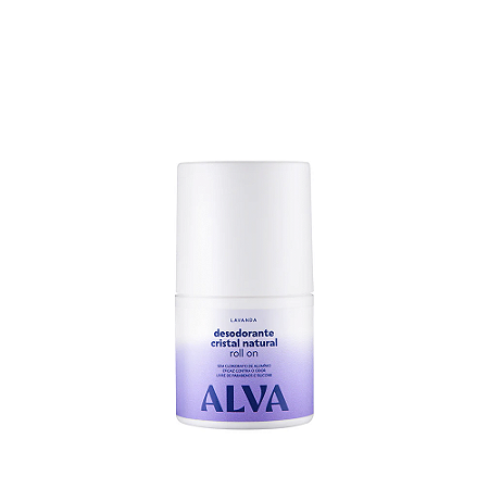 Alva Desodorante Roll on Cristal Natural Lavanda Vegano 50ml