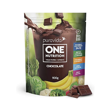Puravida One Nutrition Chocolate Proteína Vegetal 900g